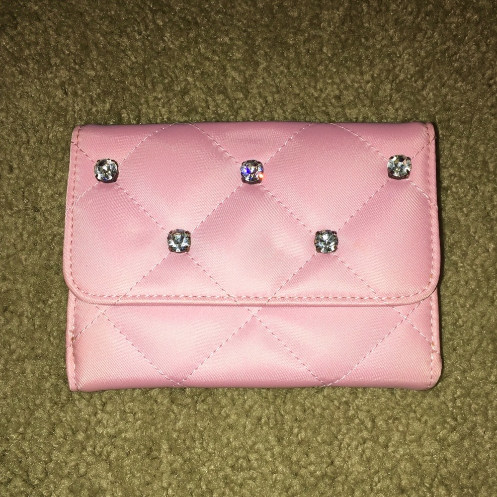Pink My Flat in London Wallet with Stones
